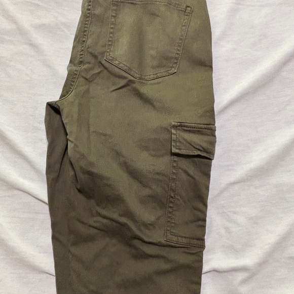 Olive Green Cargo Pants in good condition - Picture 3 of 5